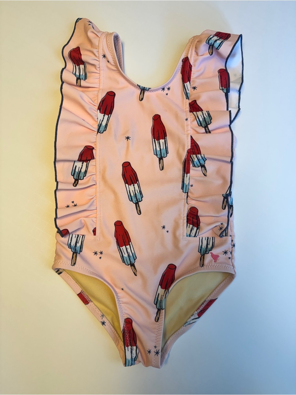 Pink Chicken Pink Popsicle Ruffle One-Piece Swimsuit